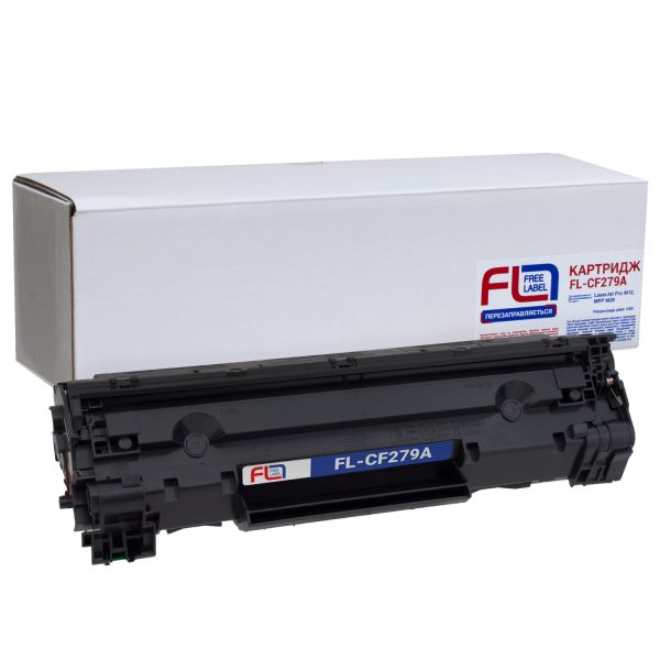 Картридж совместимый Free Label HP 79A (CF279A) Black