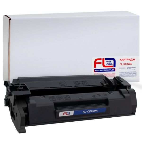 Картридж совместимый Free Label HP 59A (CF259A) Black 