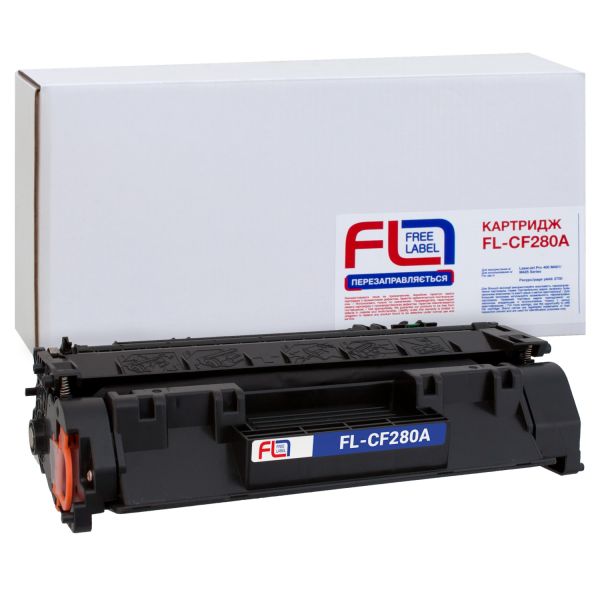 Картридж сумісний FREE Label для HP 80A (CF280A)
