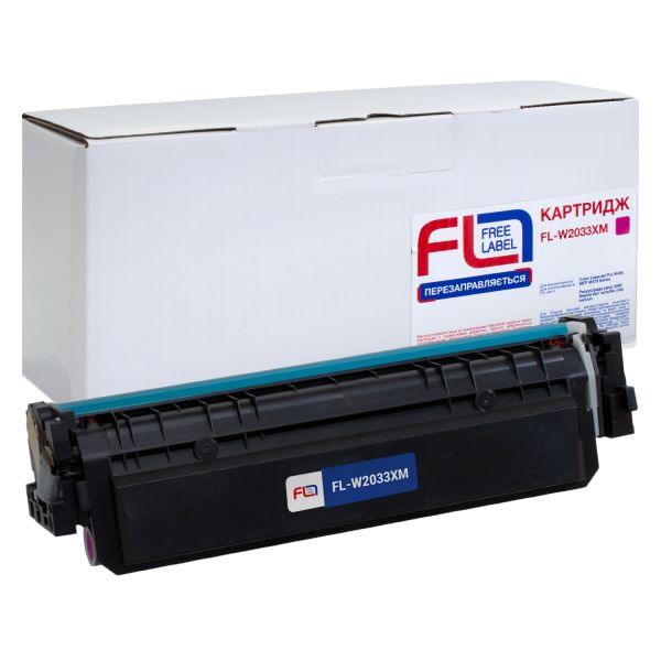 Картридж совместимый Free Label HP 415X (W2033X) пурпурный