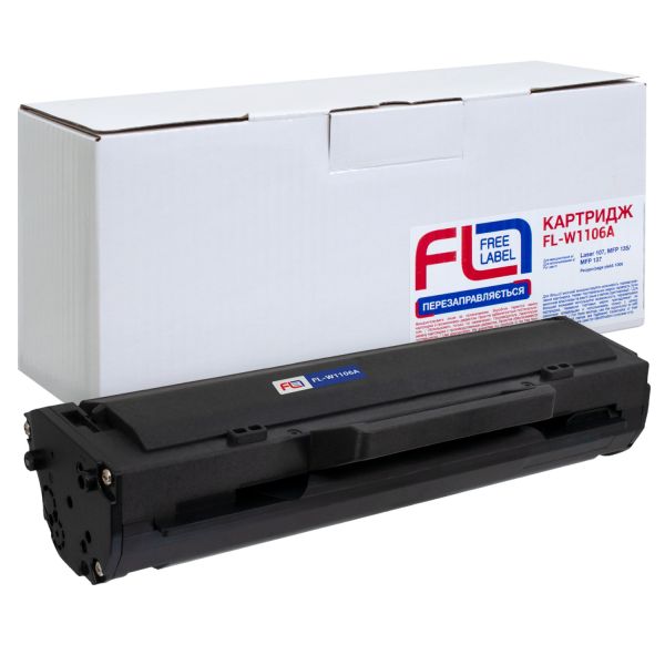 Картридж сумісний Free Label  для HP 106A (W1106A) 