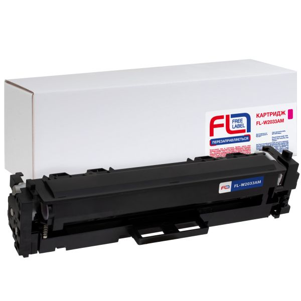 Картридж сумісний HP 415A (W2033A) пурпуровий, версія без чіпа Free Label 