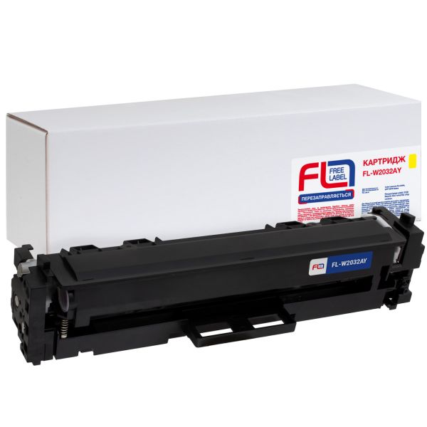 Картридж совместимый HP 415A (W2032A) желтый, версия без чипа Free Label 