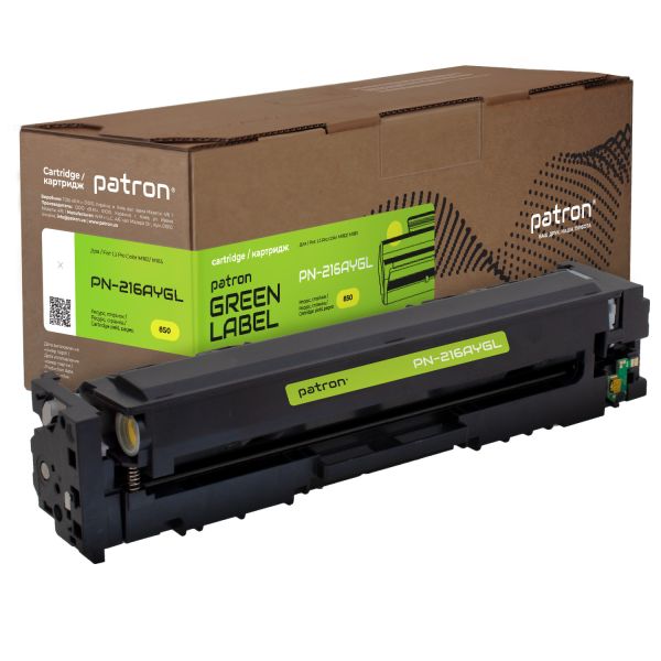 Картридж сумісний Green Label Patron HP 216A (W2412A) Yellow
