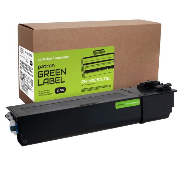 Тонер-картридж совместимый Sharp MX-237GT Green Label Patron (PN-MX237GTGL)