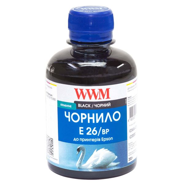 Чорнило WWM Epson Expression Premium XP-600/XP-605/XP-700 200г Black пігментне (E26/BP)