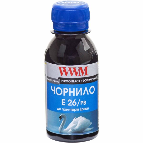 Чернила WWM для Epson Expression Premium XP-600/XP-605/XP-700 100г Photo Black водорастворимый (E26/PB-2)