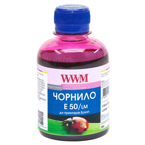 Чорнило WWM для Epson Stylus Photo R200/R340/RX620 200г Light Magenta водорозчинне (E50/LM)