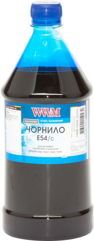 Чернила WWM для Epson Stylus Pro 7600/9600 1000г Cyan водорастворимый (E54/C-4)