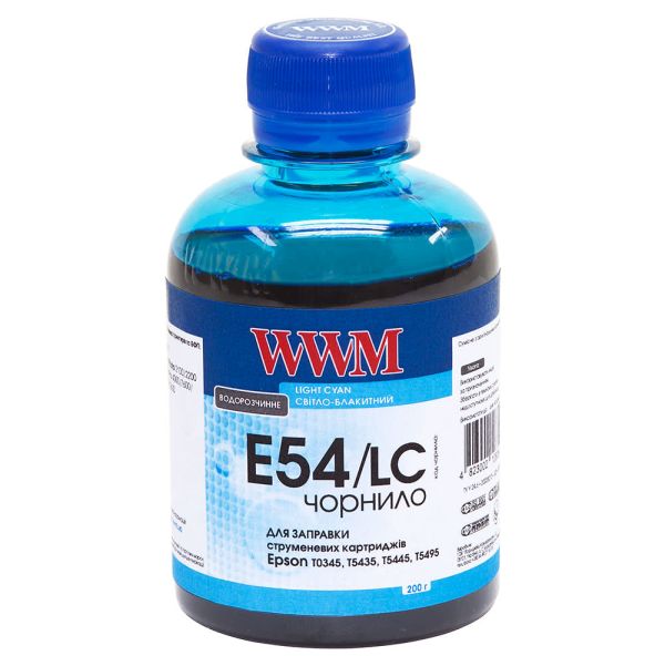 Чорнило WWM для Epson Stylus Pro 7600/9600 200г Light Cyan водорозчинне (E54/LC)