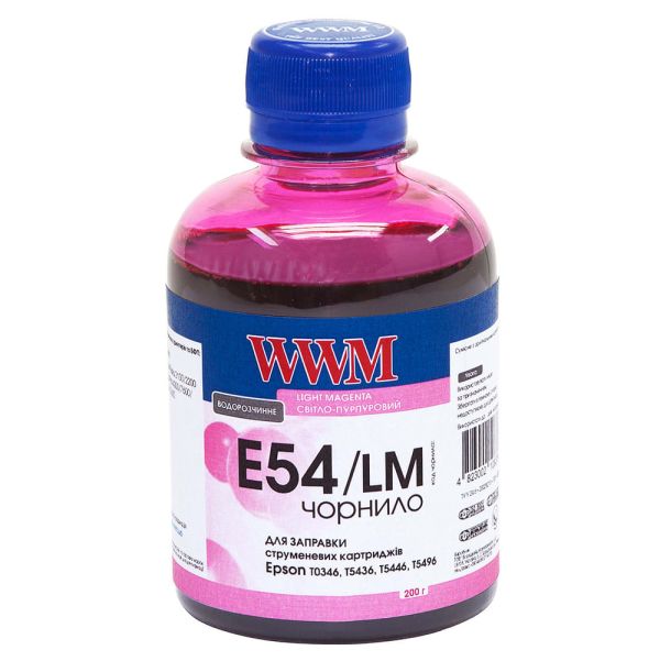 Чернила WWM для Epson Stylus Pro 7600/9600 200г Light Magenta водорастворимые (E54/LM)