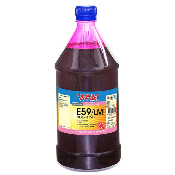 Чернила WWM для Epson Stylus Pro 7890/9890 1000г Light Magenta водорастворимая (E59/LM-4)