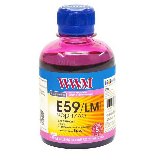 Чорнило WWM для Epson Stylus Pro 7890/9890 200г Light Magenta водорозчинне (E59/LM) світлостійке