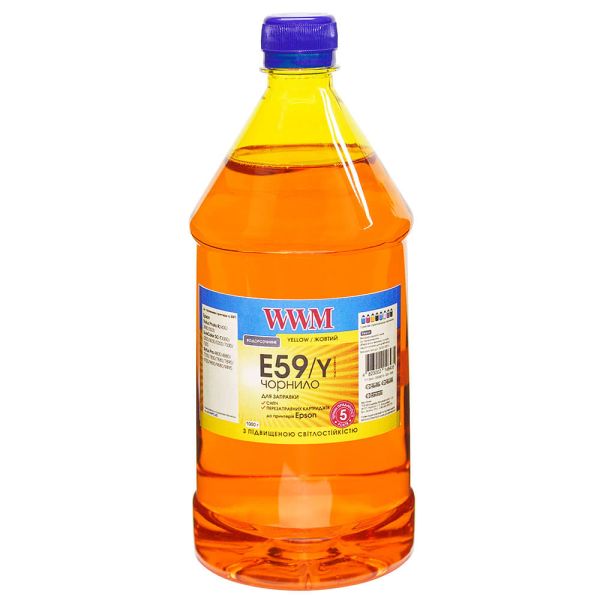 Чернила WWM для Epson Stylus Pro 7700/9700/9890 1000г Yellow водорастворимый (E59/Y-4)