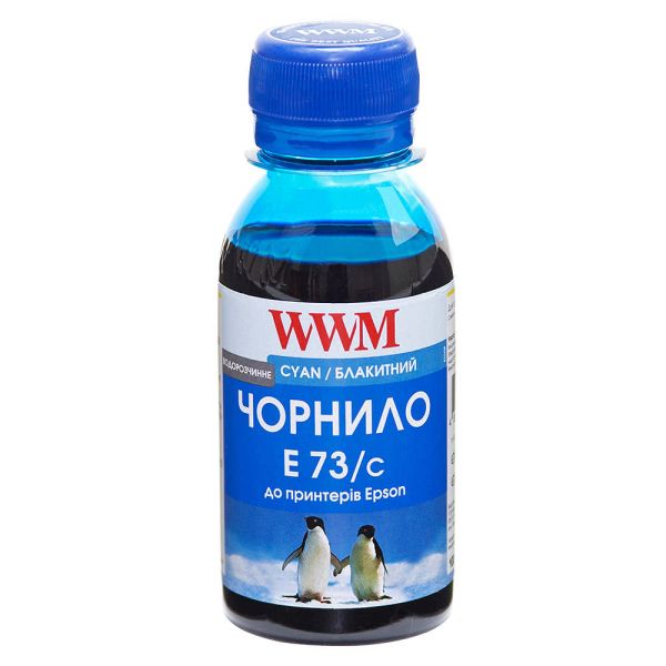 Чорнило WWM для Epson Stylus CX3700/TX119/TX419 100г Cyan водорозчинне (E73/C-2)