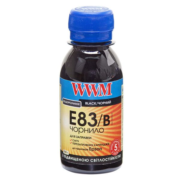 Чорнило WWM для Epson Stylus Photo T50/P50/PX660 100г Black водорозчинне (E83/B-2) світлостійке