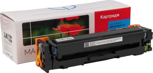 Картридж сумісний MAKKON HP 216A (W2411A) Cyan