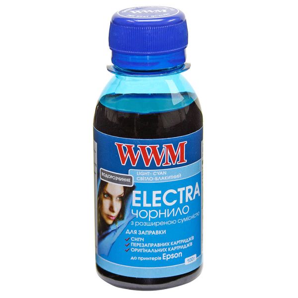 Чернило WWM ELECTRA для Epson 100г Light Cyan водорастворимое (EU/LC-2)