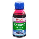 Чорнило WWM для HP №22/121/122 100г Magenta водорозчинне (H34/M-2)