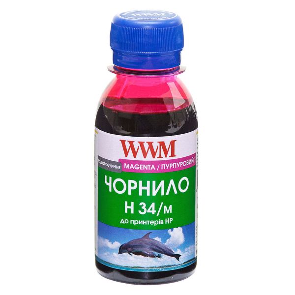 Чорнило WWM для HP №22/121/122 100г Magenta водорозчинне (H34/M-2)
