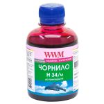 Чорнило WWM для HP №22/121/122 200г Magenta водорозчинне (H34/M)