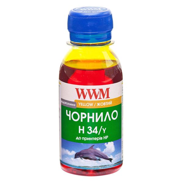 Чорнило WWM для HP №22/121/122 100г Yellow водорозчинне (H34/Y-2)