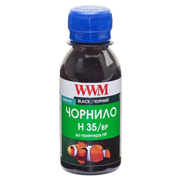 Чорнило WWM для HP №21/129/121 100г Black пігментне (H35/BP-2) для СНПЧ