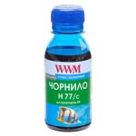 Чорнило WWM для HP №177/85 100г Cyan водорозчинне (H77/C-2)