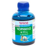 Чорнило WWM для HP №177/85 200г Cyan водорозчинне (H77/C)