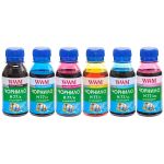 Комплект чернил WWM для HP №177/85 6х100г B/C/M/Y/LC/LM водорастворимый (H77SET-6)