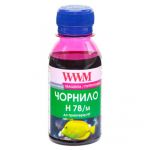 Чорнило WWM для HP №178 100г Magenta водорозчинне (H78/M-2)