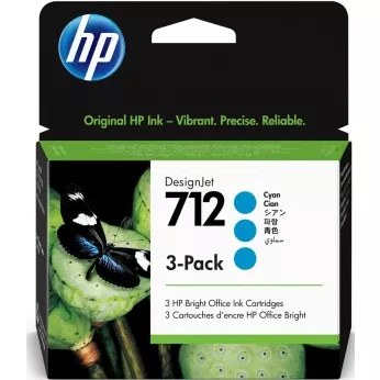 Картридж HP DesignJet Т230/Т630 No.712 , 3шт Cyan (3ED77A)