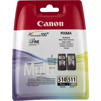 Комплект струйных картриджей Canon Pixma MP230/MP250/MP270 PG-510/CL-511 Black/Color (2970B010)