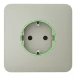 Розумна вбудована розетка з функцією моніторингу споживання електроенергії Ajax Outlet [type F] Jeweller Oyster