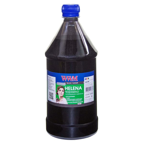 Чернило WWM HELENA для HP 1000г Black водорастворимое (HU/B-4)