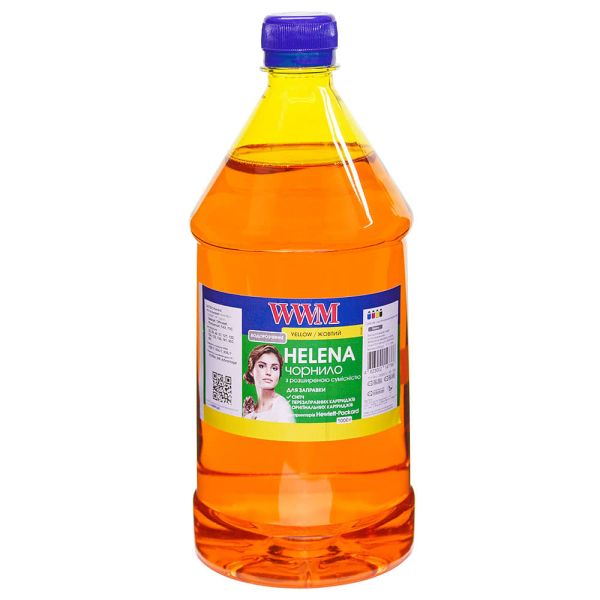 Чернило WWM HELENA для HP 1000г Yellow водорастворимое (HU/Y-4)