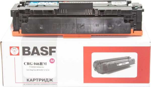 Картридж тон. BASF для Canon 046H, LBP-650/MF-730 аналог 1252C002 Magenta ( 5000 сторінок) (BASF-KT-CRG046MH)