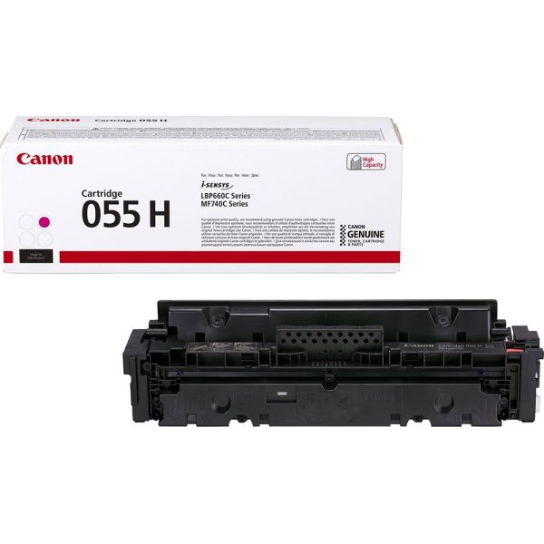 Картридж оригинальный с заправкой Canon 055H Magenta