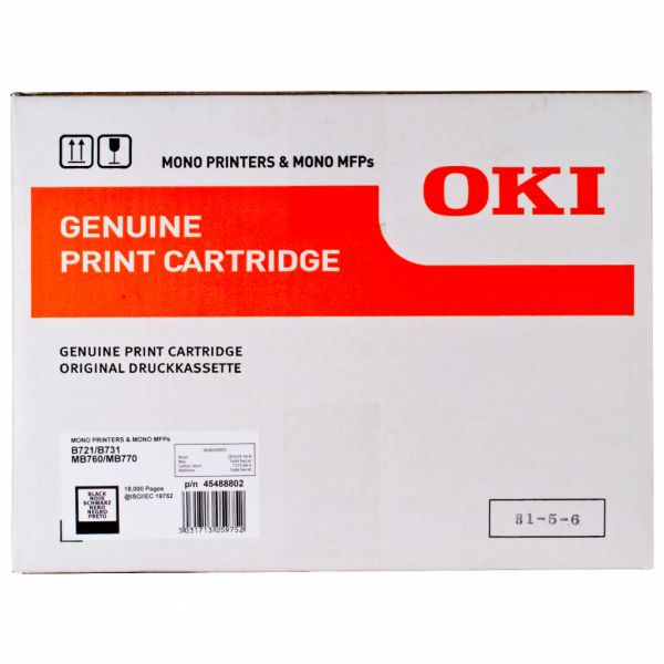 Картридж тонер B721/MB760 18K Oki (45488802)