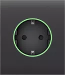 Центральна панель для вбудованої розетки Ajax СenterCover (smart) Graphite