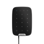 Дротова сенсорна клавіатура Ajax KeyPad Fibra Black