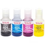 Комплект чернил WWM 101 для Epson L4150/4160 4х140г BP/C/M/Y Пигментное/Водорастворимое (E101SET4)