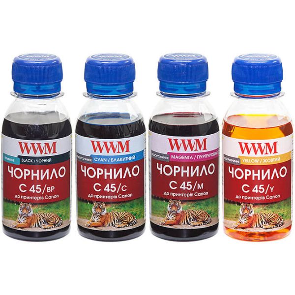 Комплект чернил WWM для Canon PG-440/CL-441 4х100г BP/C/M/Y Пигментное/Водорастворимое (C45SET-4)