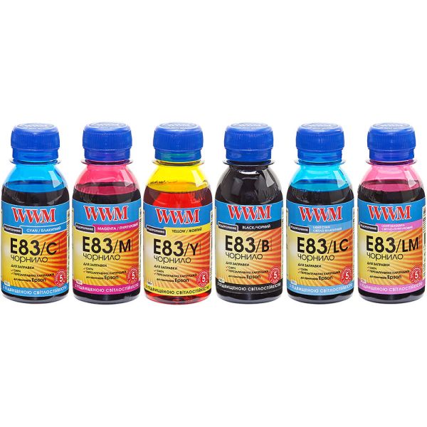 Комплект чернил WWM для Epson T50/P50/PX660 6х100г B/C/M/Y/LC/LM водорастворимые (E83SET-2)