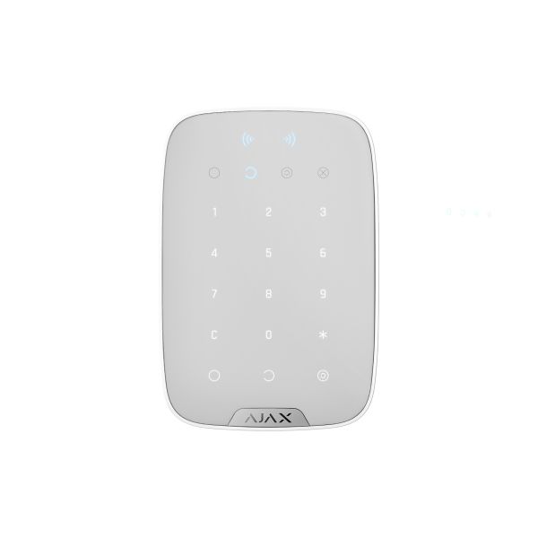 Беспроводная сенсорная клавиатура Ajax KeyPad Plus белая