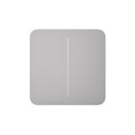 Кнопка для двоклавішного вимикача Ajax SoloButton (2-gang) Fog