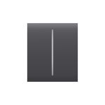 Центральна кнопка для двоклавішного вимикача Ajax CenterButton (2-gang) Graphite