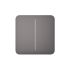 Кнопка для двухклавишного выключателя Ajax SoloButton (2-gang) Grey