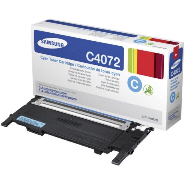 Картридж оригінальний з заправкою після 1 циклу Samsung CLP-320/325/CLT-C4072S, Cyan, 45 г, Зроблено в Німеччині!