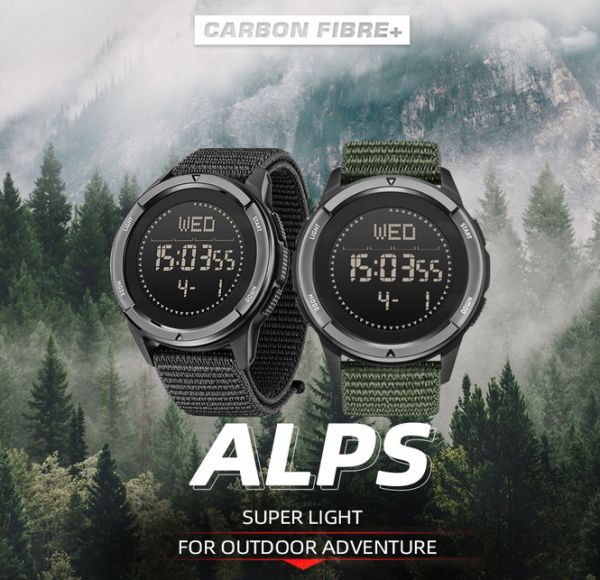North Edge Alps Black з компасом, 2 ремінці